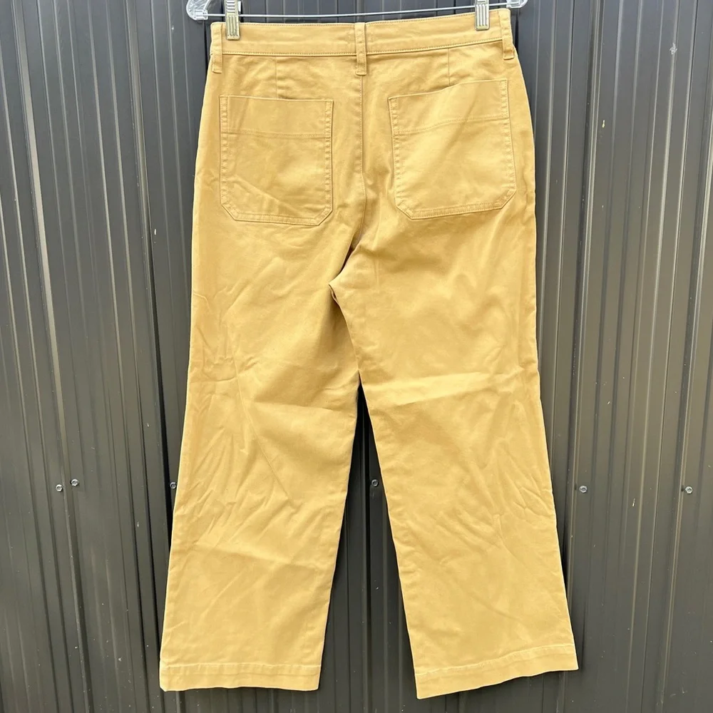 J. Crew Sailor‎ Pants Women's Size 27 Khaki Tan Casual Minimalist Contemporary